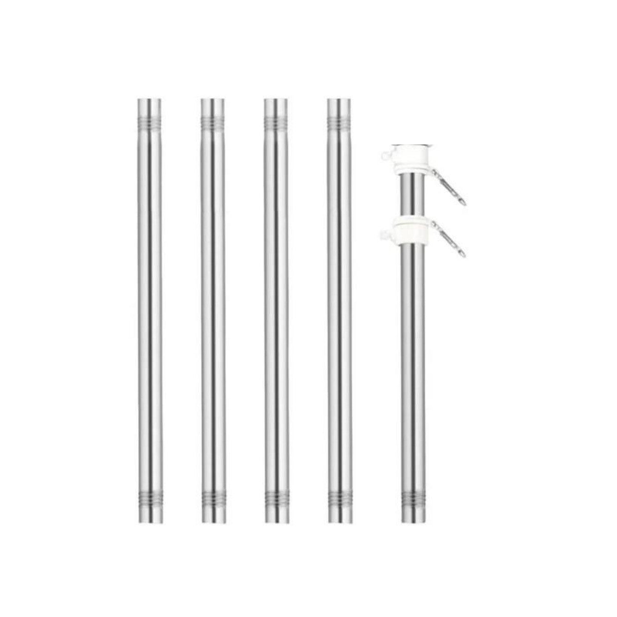 (5) Piece 1" Flag Pole Marine Grade Stainless Steel Rod